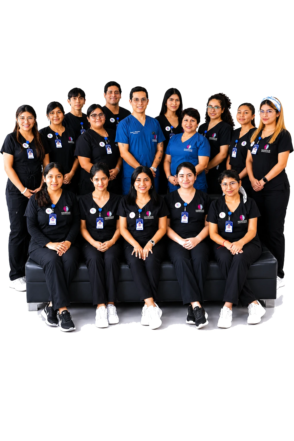 Equipo completo del Centro Psicológico Manrique Abanza con +16 profesionales colegiados de cuerpo entero