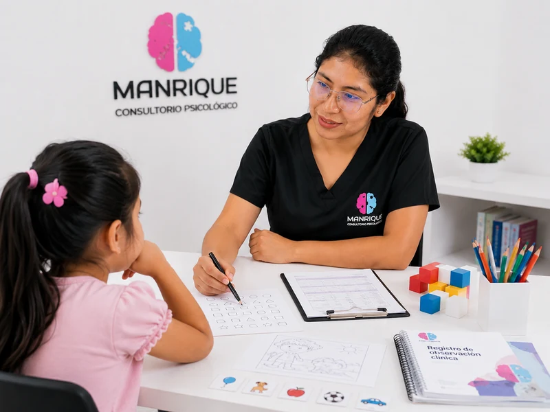 Sesión de Evaluaciones Individuales en el consultorio Manrique Abanza