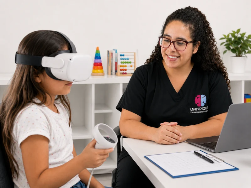 Sesión de TDAH con Realidad Virtual en el consultorio Manrique Abanza