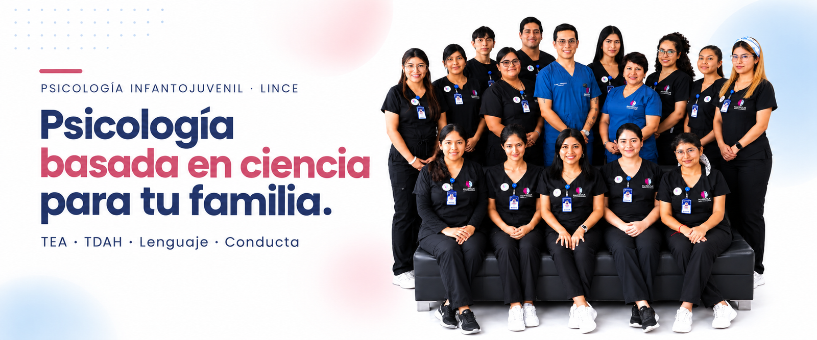 Psicología infantojuvenil en Lince. TEA, TDAH, lenguaje y conducta. Equipo del Centro Psicológico Manrique Abanza.