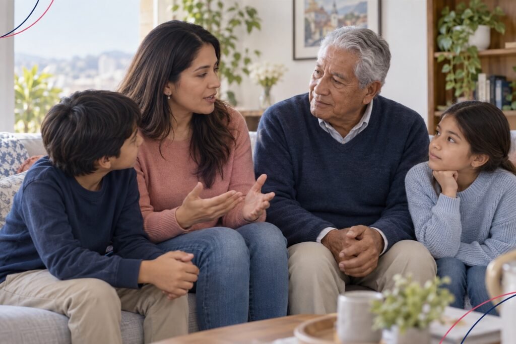 Imagen ilustrativa: Cómo hablar del diagnóstico con los abuelos y los hermanos