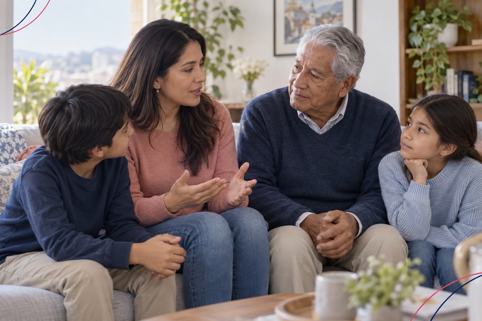 Imagen ilustrativa: Cómo hablar del diagnóstico con los abuelos y los hermanos
